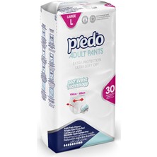 Predo Yetişkin Emici Külot Hasta Bezi L 30 Adet| 9 Damla | 100-150 cm