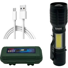 Karahanbey WS-5454 Cob LED USB Şarjlı Mini El Feneri
