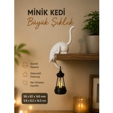 İBERİALHOME Dekoratif Raf Sarkıt Kedi Biblosu | Kitaplık ve Raf Dekoru | Modern Ev Aksesuarı