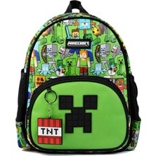 Minecraft Lisanslı Erkek Çocuk Anaokulu Çantası - Minecraft Yazılı - 26601
