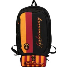 Galatasaray Ikili Okul Çantası ve Kalemlik Seti Siyah - Kırmızı - Sarı (Galatasaray Baskılı) Erkek Çocuk - SETGS26500C
