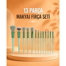Karahanbey 13 Parça Makyaj Fırça Seti Far Fırçası Allık Fırçası Yumuşak Uçlu -