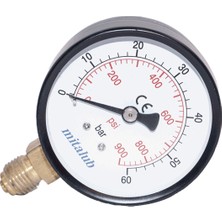 Mitalub Metal Gövde Alttan Manometre 63MM x 1bar MIM6301MB