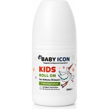 Baby Icon Kids Roll On Çocuk Deodorantı 50 ml Doğal Içerikli Alkolsüz Parfümsüz Ter Kokusu Önleyici