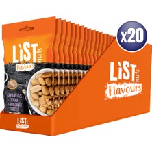 List Flavours Karamelize Soğan Balzamik Sirkeli Yer Fıstığı 20 x 30 gr Yüksek Protein Kaynağı