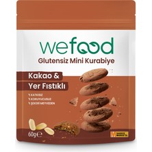 Wefood Kakao & Yer Fıstığı Glutensiz Mini Kurabiye 60 G (3'li Paket)