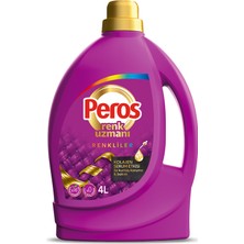 Peros Sıvı Bakım Çamaşır Deterjanı Renkliler 4 L