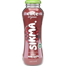 Elite Naturel Elite Organik Sıkma Nar Suyu 200 ml (2'li Paket)