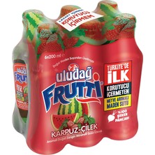 Uludağ Frutti Karpuz - Çilek 6X200 ml (2'li Paket)
