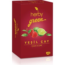 Herby Yeşil Çay Çilek & Lime 18'li 27 G (3'li Paket)