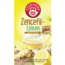 Teekanne Zencefil Limon Karışık Bitki Çayı 20'li 35 G (2'li Paket)