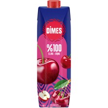 Dimes %100 Elma - Vişne Suyu 1 L (2'li Paket)