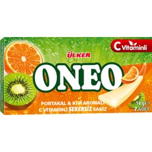 Ülker Oneo Slims Portakal&kivi Aromalı Şekersiz Sakız 14 G (6'li Paket)