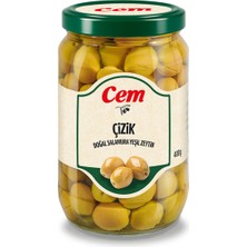 Cem Çizik Yeşil Zeytin 400 G 261-290 Ad/kg (2'li Paket)