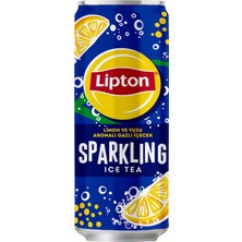 Lipton Ice Tea Sparkling Lemon Yuzu Can 330 ml (4'li Paket)