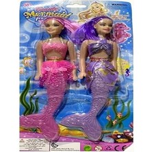 Abnturk 28 cm 2 Li Deniz Kızı Bebek Beauty Mermaid Kız Çocukları Için