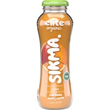 Elite Naturel Elite Organik Sıkma Elma Portakal Havuç Suyu 200 ml (2'li Paket)