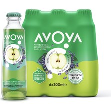 Avoya Meyveli Elma & Adaçayı Maden Suyu 6 x 200 ml (2'li Paket)