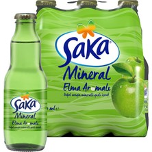 Saka Elma Aromalı Doğal Zengin Mineralli Gazlı Içecek 6 x 200 ml (3'li Paket)