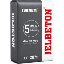 Isonem Kendiliğinden Yayılan Jelbeton 20 kg Gri