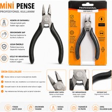 Nse Mini Pense Yaylı Hassas Kesim ve Bükme Pensesi – Elektronik, Takı ve Hobi Işleri Için Ergonomik El Aleti