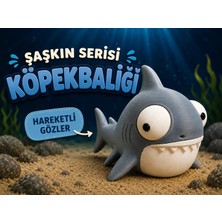 Tuğx Design Şaşkın Serisi Köpekbalığı Figürü - Hareketli Gözleri ile Eğlenceli Dekoratif Oyuncak