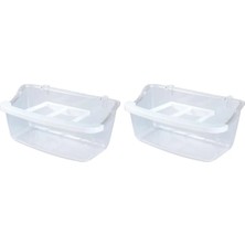 Premini 10 cm Izgaralı Kuş Yemlikleri, Şeffaf, 36 Adet x 2 Paket, Livastore