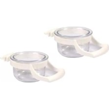 Premini Şeffaf Bebek Mamalık Kelepçeli 2'li Set, Güvenli ve Pratik Kullanım