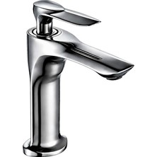 Dellora Lava Kısa Lavabo Bataryası Parlak Parlak-Füme