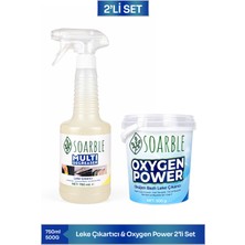 Soarble Leke Çıkarıcı 750 ml + Oxygen Power 500 gr Oksijen Bazlı Leke Çıkarıcı Set