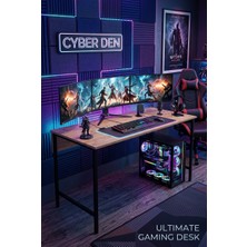 Nexus Oyuncu Masası 60X140 Cm, Çam Renk Bilgisayar Masası, Gamer Masası, Gaming Masa