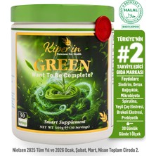 Kiperin Green | Detoks | Spirulina, Yeşil Çay, Brokoli Ekstresi, Prebiyotik (Inülin) | 30 Günlük