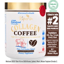 Kiperin Coffee Collagen | Kahveli Çift Hidrolize %100 Saf ve Doğal Toz Kolajen Peptitler | 30 Günlük