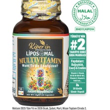 Kiperin Lipozomal Multivitamin 13 Vitamin & 6 Mineral Cilt - Saç - Tırnak & Enerji | Akıllı Gıda Takviyesi