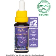 Lugol Iyot | %3 Iyot & %6 Potasyum Iyodür | Kaliteli Içerik | Pureness For Health Ilkesi | 365 Damla