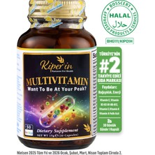 Kiperin Multivitamin 30 Kapsül | 13 Vitamin & 6 Mineral | Cilt, Saç, Tırnak & Enerji Türkiye Menşeli