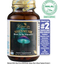 Kiperin Shenmush | Mantar Karışımı | Ahcc, Reishi, Shiitake, Lions's Mane, Agaricus | 30 Kapsül