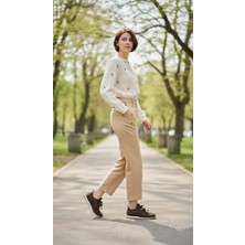 İzlife Izlife K2081 Kahve Tam Ortopedik Casual Kadın Günlük Ayakkabı