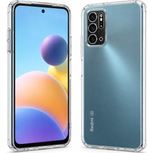 Elzemm Logis Xiaomi Redmi Note 10 5g Uyumlu Şeffaf Silikon Kılıf | Darbe Emici Ince Esnek Şeffaf Telefon Koruyucu Kapak