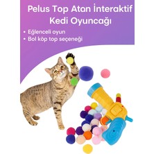 Yenilig Peluş Top Atan Interaktif Kedi Oyuncağı – Hareketli ve Eğlenceli Oyun Arkadaşı Çok Renkli
