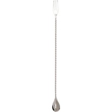 Premini Şık ve Dayanıklı 30 cm Metal Bar Kaşık ve Çatallı Seti