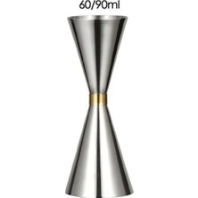 Premini Profesyonel Metal Jigger, 60/90 Ml, Çok Amaçlı Ölçüm Aracı