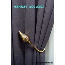 Hayal Dünyası Kornişe Takılan Hayalet Sistem Özel Tasarım Metalize Perde Kol Bağı