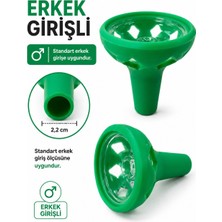 Han Tobacco Silikon Lüle Erkek Girişli Isıya Dayanıklı Kırılmaz Nargile Lülesi