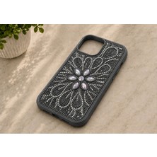 Jolita iPhone 14 Pro Uyumlu Parlak Kristal Desenli Şık ve Darbe Korumalı Kılıf