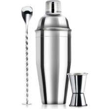 Premini 3 Parça Kokteyl Seti 750 ml Shaker Paketi, Şık ve Kullanışlı Tasarım