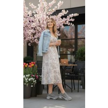 İzlife Izlife K3028 Platin Tam Ortopedik Casual Kadın Günlük Ayakkabı