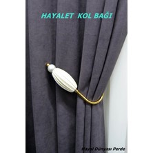 Hayal Dünyası Kornişe Takılan Hayalet Sistem Özel Tasarım Ip Sargı Perde Kol Bağı