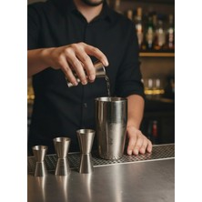 Premini Paslanmaz Çelik Jigger, Bar Tipi Kokteyl Ölçüsü, Çift Ölçekli 2/4 cc