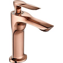 Dellora Lava Kısa Lavabo Bataryası Parlak Rose